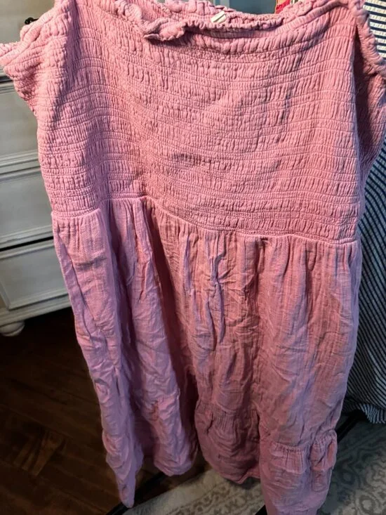 Gap Pink Smocked Babydoll Dress - Picture 2 of 3